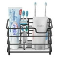 thumbnail image 2 of Soporte para cepillos de dientes, organizador de acero inoxidable para cepillos de dientes con 6 ranuras multifunción de malla, soporte para pasta de dientes, soporte para baño Ormromra 223176-2, 2 of 8