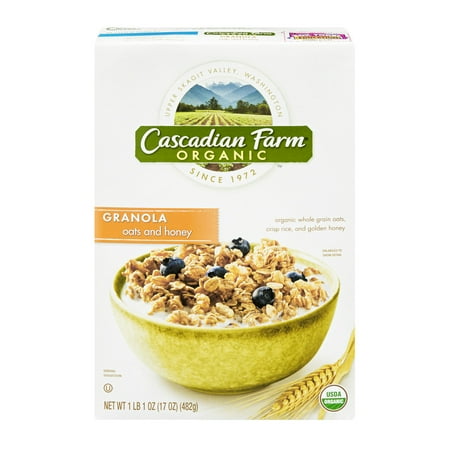 UPC 021908133355 product image for Cascadian Farm Organic Oats & Honey Granola, 17.0 OZ | upcitemdb.com