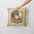 thumbnail image 2 of Boxer and Flowers Fabric Decorative Pillow 18 in x 18 in, 2 of 5