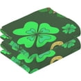 thumbnail image 2 of Dreamtimes St. Patrick's Day Cotton Hand Towels Set of 2 Absorbent Bath Towel Decorative Fingertip Towels for Bathroom Gym Spa Hotel Beach Swimming Pool,16"x 28", 2 of 7