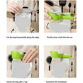 thumbnail image 6 of Easy Pour Bag Clip, Bag Clips with Pour Spout, Multifunctional Food Storage Bag Sealing Clip, for Kitchen, Food Preservation and Moisture Prevention (4pcs Black), 6 of 8
