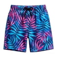 thumbnail image 4 of SHenli SHenli Little Boys Swim Trunks Set Graphic Print Swim Shorts Drawstring Fashion Summer Beach Pool Swimming Shorts Swimwear for Boys Beach Bathing Suit Blue 7-8 Years, 4 of 4