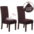 thumbnail image 1 of 2 fundas elegantes para sillas de comedor, fundas para asientos de sillas de comedor, impermeables, elásticas, suaves, fundas protectoras para sillas de comedor, fundas lavables para el, 1 of 5