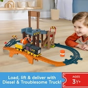 Thomas & Friends Diesels Lift & Load Construction Set, Motorized Toy Train Playset