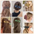 thumbnail image 5 of 12Pcs Flat Hair Clips Flower Claw Clips For Thick Thin Hair French Hair Barrette, 5 of 6