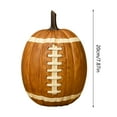 thumbnail image 4 of 7.87inch Football Pumpkin Resin Desktop Ornament – Halloween Themed Home Decoration for Living Rooms, Parties & Desks(1PC), 4 of 8