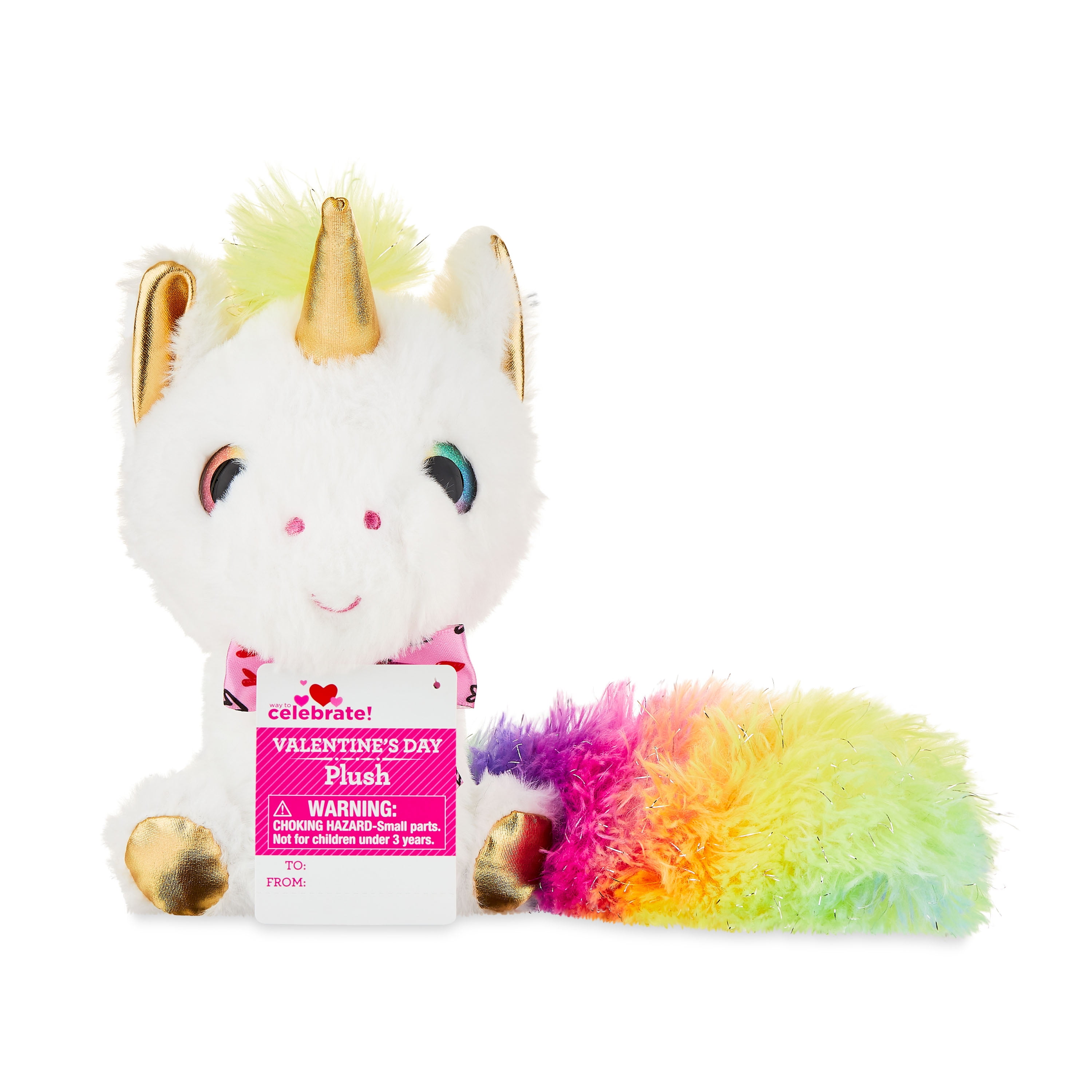 Valentine unicorn store stuffed animal