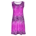 thumbnail image 4 of SMihono Robe Bohème d'Été pour Femmes Grande Taille Robe Débardeur Décontractée Sans Manches de Printemps/été pour Femmes Robe Ample à Col Rond, 4 of 6
