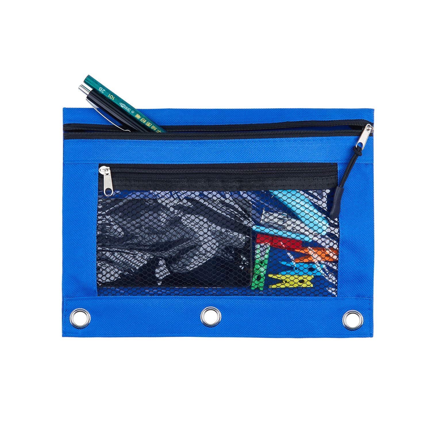 Binder Pencil Pouch for 3 Ring Binder, 1 Pack 3 Ring Binder Pencil