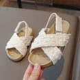thumbnail image 6 of Tigivemen Toddler Sandals for Girls Soft Sole Summer Shoes Dressy Comfortable Sandal Casual Non Slip Kids Girl Shoes White Size 9.5, 6 of 7