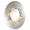 thumbnail image 2 of Designart "Twisting Orange Tropical I" Fruits Starburst Round Wall Mirror - Food & Beverage Oval Printed Decorative Mirror - Multiple Color Options, 2 of 5
