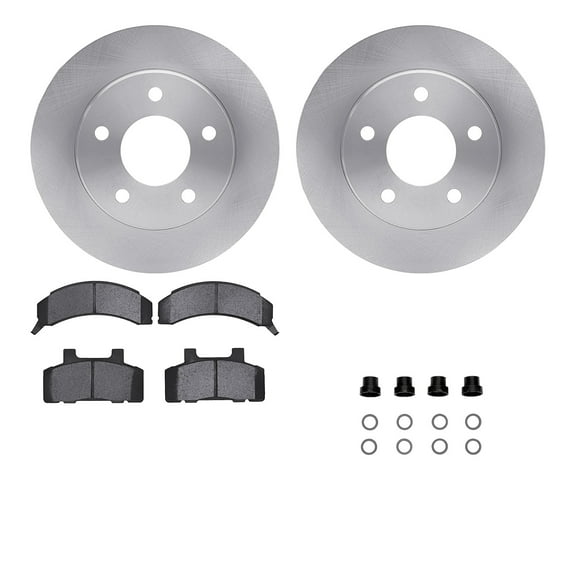 Dynamic Friction Company Front Brake Rotors with 5000 Advanced Brake Pads includes Hardware 6512-45055