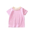 thumbnail image 2 of Amidoa Graphic Girls Short Sleeve Crewneck Cotton T-shirt Summer Casual Soft Cute Tee,Pink,7-8 Years, 2 of 5