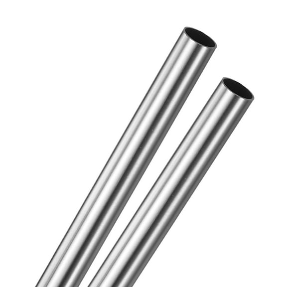Uxcell 2-Pack 250mm 304 Stainless Steel Tube,  14mm ID 16mm OD Seamless Stainless Steel Tubing for Construction/Machining/DIY Crafting