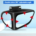 thumbnail image 3 of 360° Rotation Mirror Universal Car Blind Spot Mirror Double-sided Glass 360° Rotatable Suv Truck Auto Wide Angle Left Right Rearview Wing Mirror, 3 of 8