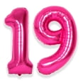 thumbnail image 1 of Globos de aluminio con números de helio para fiesta de cumpleaños número 19 de SUWEN, 1 of 1