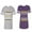 Men Heather / Women Purple, variant on Christmas King Queen Matching Couple Cotton Jerseys (Men Heather / Women Black) (Men S / Women S)