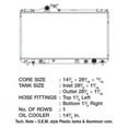 thumbnail image 2 of CSF 2805 1 Row Plastic Tank Aluminum Core Radiator, 2 of 2