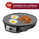 thumbnail image 3 of Elite Cuisine ECP-126 Maxi-Matic Máquina eléctrica de crepé, panqueques, pasteles calientes y plancha antiadherente con esparcidor, espátula y recetas, 12 pulgadas, negro, 3 of 5