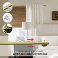 thumbnail image 4 of xianyou-Blackout Curtain Rod 28-48, 3/4 Inch Curtain Rods for Windows Adjustable, Wrap Around Heavy Duty Telescoping Curtain Rods for Bedroom, Living Room, Gold, 4 of 4