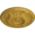thumbnail image 3 of Ekena Millwork 19"OD x 1 1/2"P Granada Ceiling Medallion (Fits Canopies up to 7 1/8"), Hand-Painted Iridescent Gold, 3 of 7