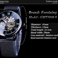 thumbnail image 4 of Reloj Casual Mecánico Con Correa De Malla Hueca De Forsining, 4 of 8