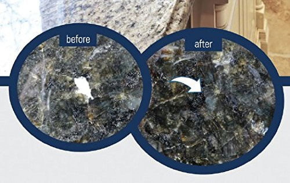LCA(TM) CLEAR, Light Cure Acrylic DIY Surface Repair Kit for Granite, Marble and Porcelain