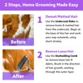 thumbnail image 5 of Rastrillo de capa inferior 2 en 1 para perros y gatos, peine para quitar el pelo y quitar el pelo para el cuidado del hogar, elimina eficientemente el pelo suelto, 5 of 5