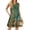 Armygreen Floral, variant on Pleated Tank Dresses for Women Fashion Summer Sleeveless Sundress Casual Beach Dress with Pockets