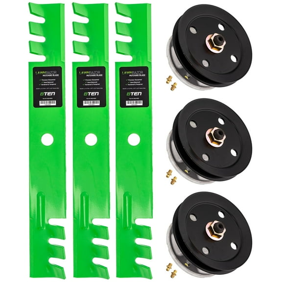 8TEN Spindle Toothed Blade Kit for John Deere 54 inch 345 325 MK1002202