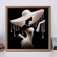 thumbnail image 6 of EWASWON 5D Diamond Painting Kit for Adults, Full Drill Vintage Lady Square 11.8x11.8 Inch Canvas Wall Art DIY, 6 of 8