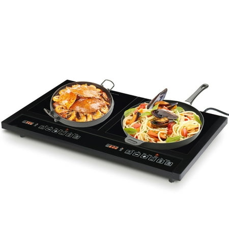 Costway Electric Dual Induction Cooker Cooktop 1800w Countertop