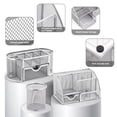 thumbnail image 3 of Set de organizadores y accesorios de escritorio Froidesente Silvery 17 en 1, 3 of 9