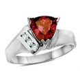 thumbnail image 2 of Star K � Genuine Garnet Triangle Trillion 7mm Contemporary Modern Designer Ring, 2 of 9