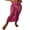 Rose Red, variant on Women Cover-Up Sarong Solid Color See-Through Hollow-Out Side Tie-Up Beach Knit Long Skirts Summer Swimsuit Cover Up