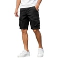 thumbnail image 5 of Jsaierl Cargo Shorts for Men Big and Tall Multi Pockets Shorts Outdoor Combat Shorts Loose Workwear Cargo Shorts with Drawstring, 5 of 8