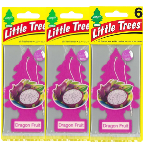 Little Trees 60397 Dragon Fruit Hanging Air Freshener for Car & Home 6 Pack!