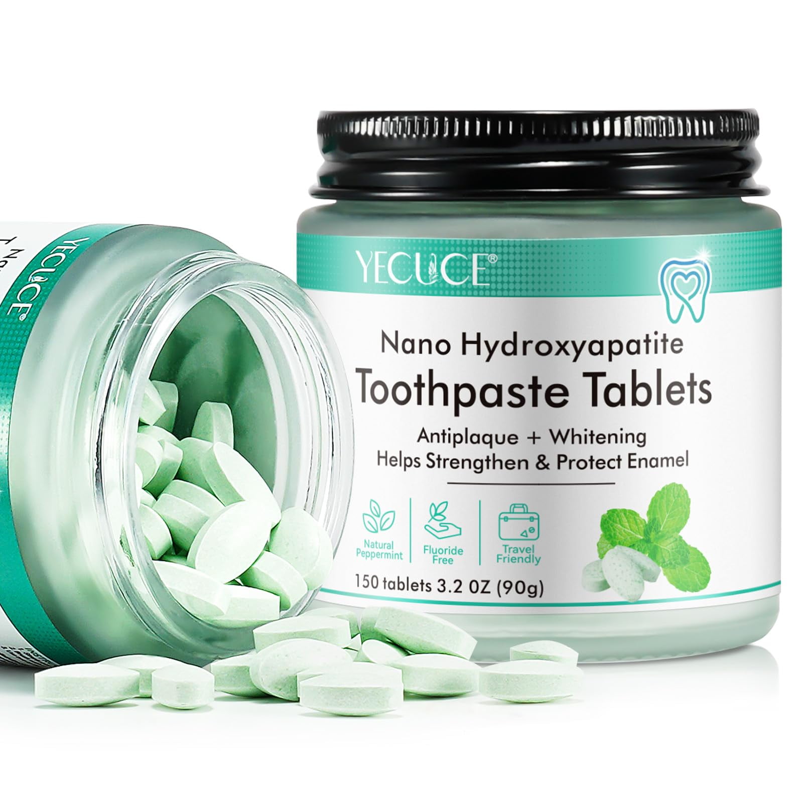 Toothpaste Tabs Generic 150 tabletas de nanohidroxiapatita | Walmart en ...
