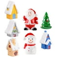 thumbnail image 3 of BERTDOMD 35 pcs Miniature Christmas House Decors Xmas Miniature Village Resin Crafts Decorations (Mixed Style), 3 of 6