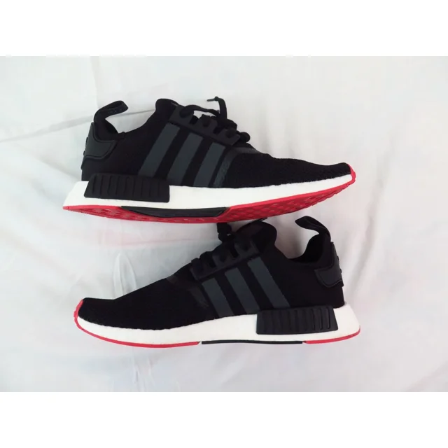 Size 11.5 Adi-das ORIGINALS Men's NMD R1 Sneaker Shoes Black Scarlet CQ2413