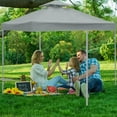 thumbnail image 4 of Toit de Gazebo 10x10 Pi de Rechange, Housse à 2 Niveaux en Polyester, Pare-Soleil à Conception Ventilée, Résistant aux Intempéries pour Patio, Pavillon, Fêtes Extérieures, 4 of 6
