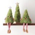 thumbnail image 2 of Christmas Decor Cute Plush Christmas Tree Wreath Hanging Leg Doll Hanging Decoration Holiday Party Scene Layout Props And Gifts, 2 of 5