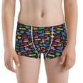 thumbnail image 5 of Yiaed Colorful Excavator Print Boys' Boxer Briefs Cotton Casual Stretch Comfort Boys Boxers - Kids Boxer Briefs Underwear for Boys (6-18)-Medium, 5 of 5