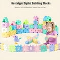thumbnail image 2 of BESTSKY 55 pcs Large Retro Geometric Digital Building Blocks Educational Toys for Kids Birthday Gifts for 4-12 Year Old Boys Girls, 2 of 7