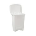 thumbnail image 3 of Rubbermaid 8.3 gal Step-on Plastic Kitchen Trash Can, Metallic Garbage Can, 3 of 6