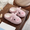 thumbnail image 4 of POROPL Women's Slippers,Cute Fuzzy Slippers Plush Animal House Shoes Cozy Warm Indoor Slip On, 4 of 9