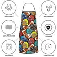 thumbnail image 6 of Pofeuu American Football Print Aprons with Pockets, Cute Aprons for Kitchen, Cooking, Server, Barber, Chef Apron, 6 of 7