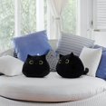thumbnail image 2 of 3D Black Cat Plush Toy Black Cat Pillow Durable Soft Plush Doll Cat Doll Birthday Gift Child Gift para novia (Negro, 15IN / 40CM) Sincero electrónico, 2 of 6