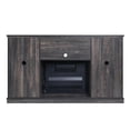 thumbnail image 2 of Myrtle 60" Fireplace with 2 Sliding Doors and Media Wire Management Oak, 2 of 7