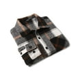 thumbnail image 4 of 1PCS warm plaid shirt-grey-grey, 4 of 6